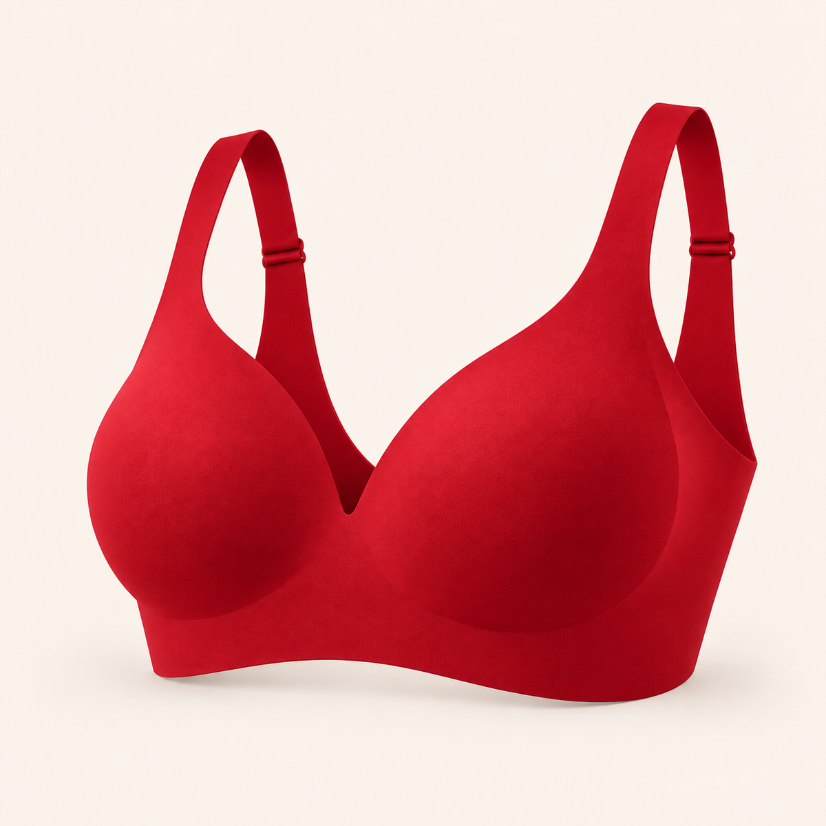 Suavine Second Skin Support Bra — Red