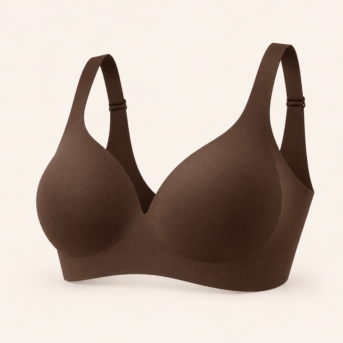 Suavine Second Skin Support Bra — Brown