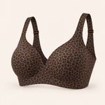 Suavine Second Skin Support Bra — Leopard Coffee