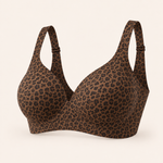 Suavine Second Skin Support Bra — Leopard Brown