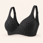 Suavine Second Skin Support Bra — Leopard Black