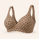 Suavine Second Skin Support Bra — Leopard Beige