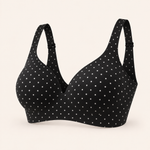 Suavine Second Skin Support Bra — Black Polka Dot