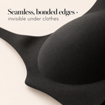 Suavine Second Skin Support Bra — seamless bonded edges detail