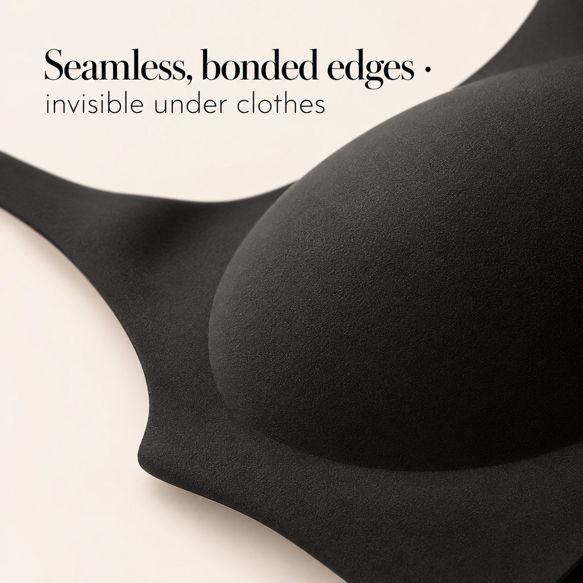 Suavine Second Skin Support Bra — seamless bonded edges detail