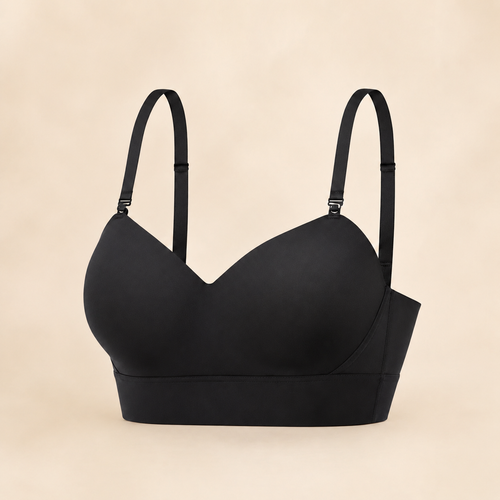 Suavine 4-Way Convertible Bra in black, front view