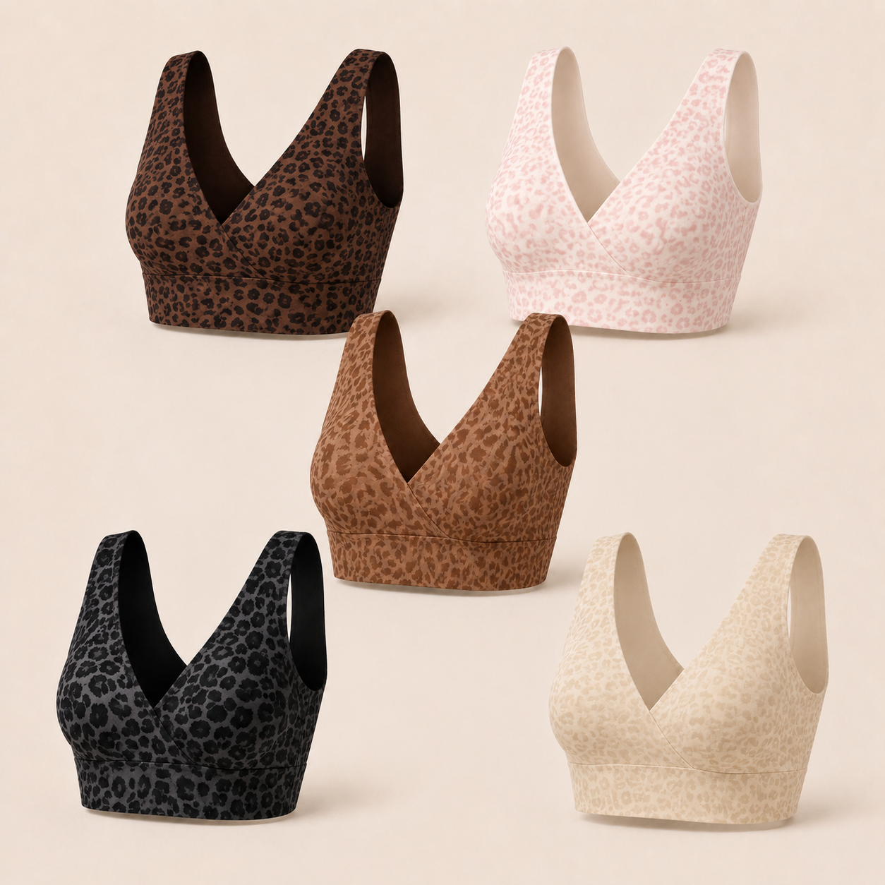 Suavine Comfort Premium Bra leopard print collection