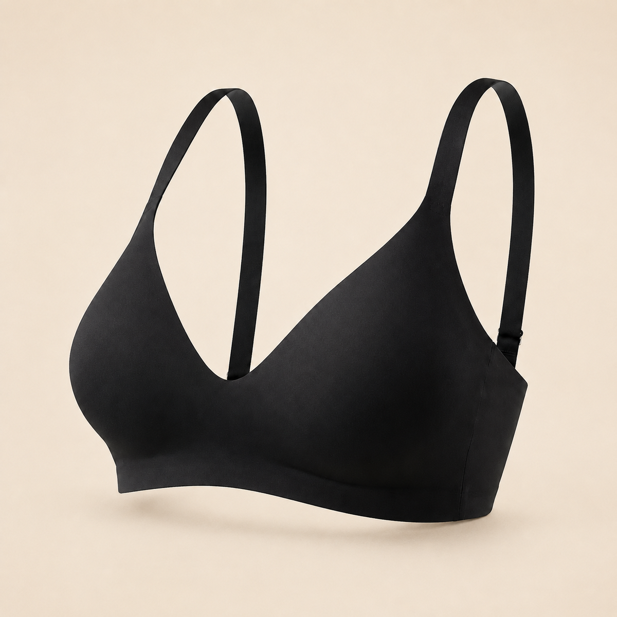 Suavine Essence Bra in black, front view