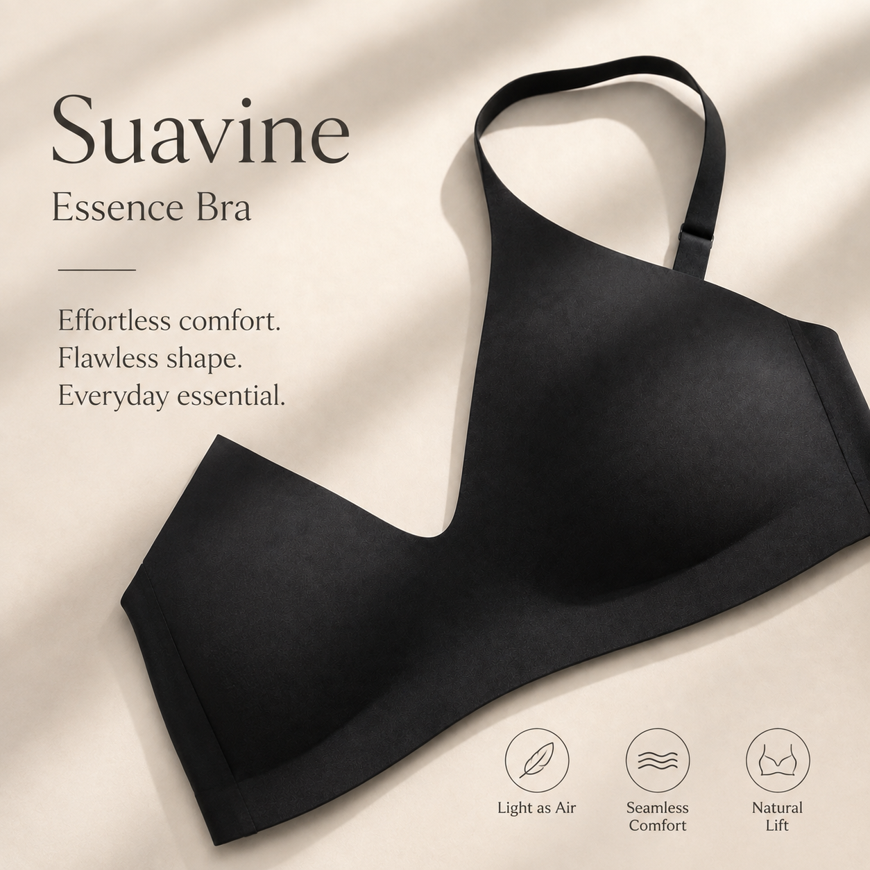 Suavine Essence Bra seamless bonded fabric detail