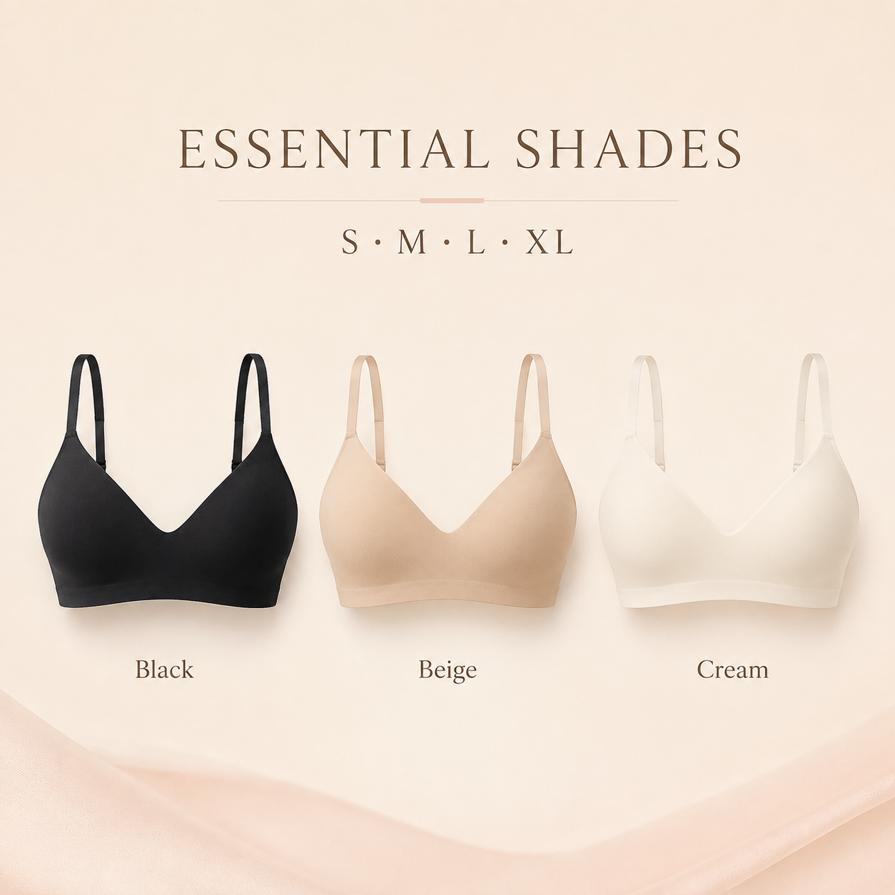 Suavine Essence Bra colors and sizes