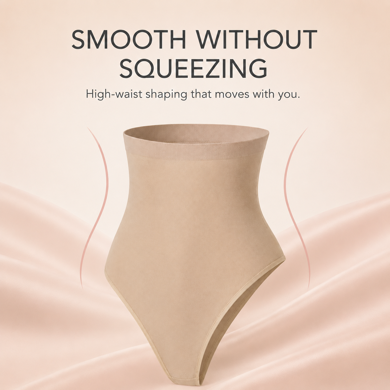 Suavine High-Waist Shaping Thong smooth without squeezing benefit
